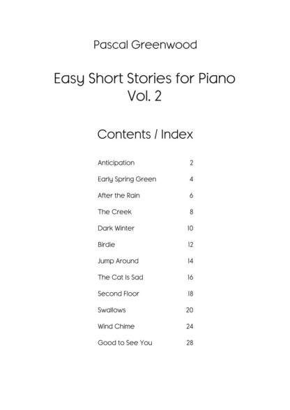 Easy Short Stories for Piano – Vol. 2 – Bild 3