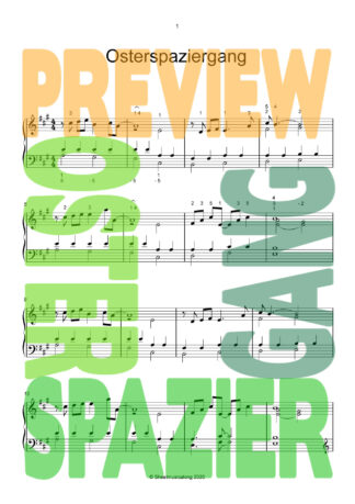 Osterspaziergang – Piano