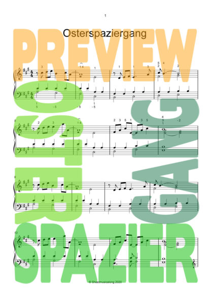 Osterspaziergang – Piano